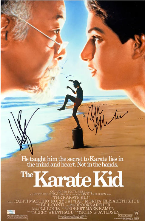 Karate Kid - Poster signed by Ralph Macchio and Billy Zabka