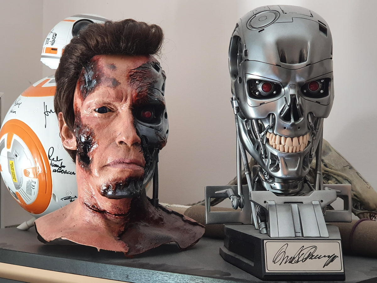 Buste Terminator T-800 signé par Arnold Schwarzenegger