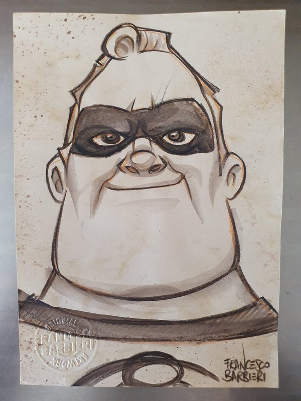 Dessin Mr INCREDIBLE par Francesco Barbieri