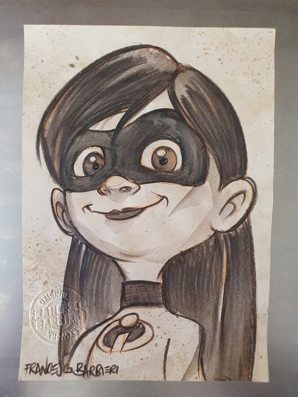Dessin VIOLET PARR par Francesco Barbieri
