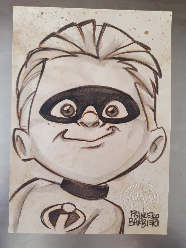 Dessin DASH PARR des INCREDIBLES par Francesco Barbieri