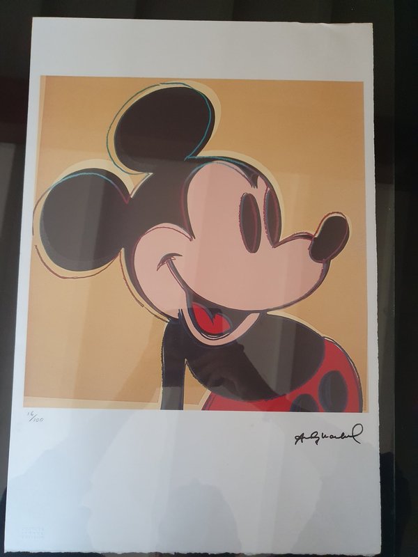 Mickey, lithographie numérotée Andy Warhol