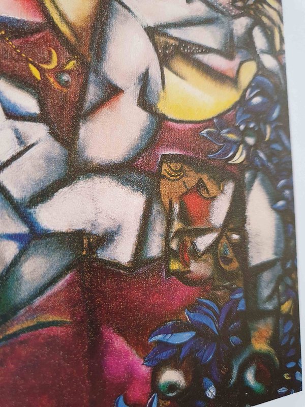 Lithographie signée de Marc Chagall Adam et Eve