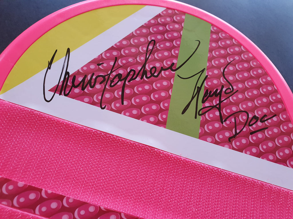 Hover Board signé par Marty, Doc, Biff et Lorraine !