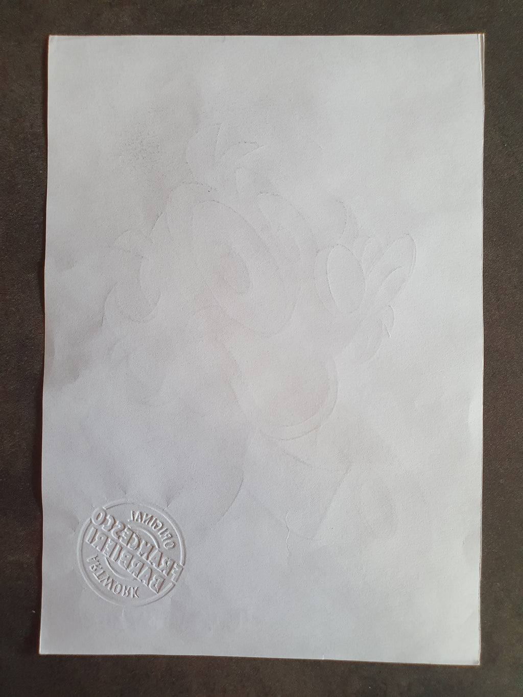 Dessin original Donald (N&B) par Francesco Barbieri
