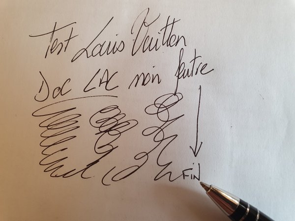 Stylo Louis Vuitton Doc Laq Noir et Argent