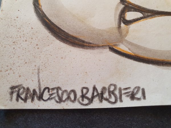 Naf-Naf, Les trois petits cochons, Disney. Dessin original.