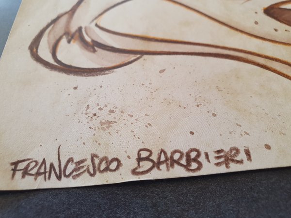 Timon (Le Roi Lion) dessin original de Francesco Barbieri