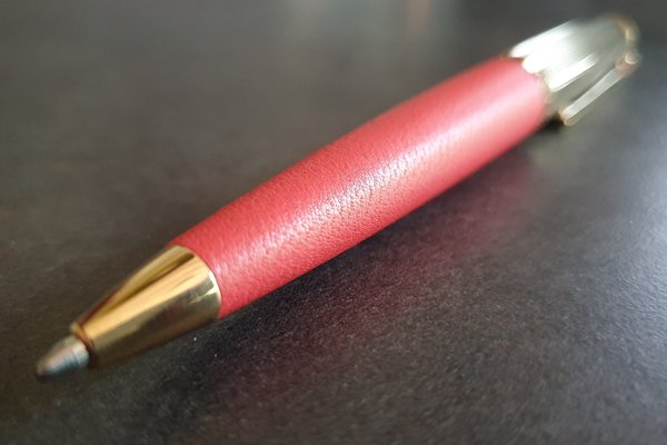 Spirit leather and gold ballpoint pen - Louis Vuitton