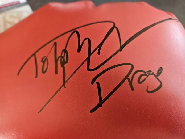 Gant de boxe signé par Dolf Lundgren aka Drago, Rocky IV