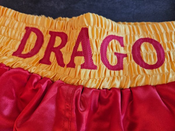 Short de boxe signé par Dolf Lundgren aka Drago, Rocky IV