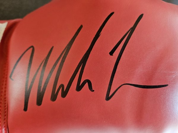 Boxing glove signed by Mike Tyson