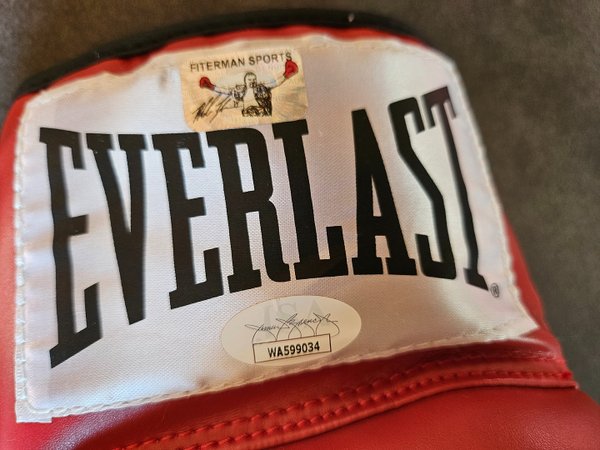 Boxing glove signed by Mike Tyson