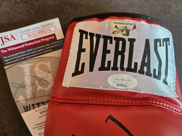 Boxing glove signed by Mike Tyson