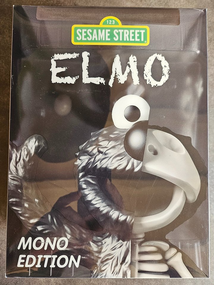 ELMO Dissected art figure Mono Edition - Mighty Jaxx 123 Sesame Street -