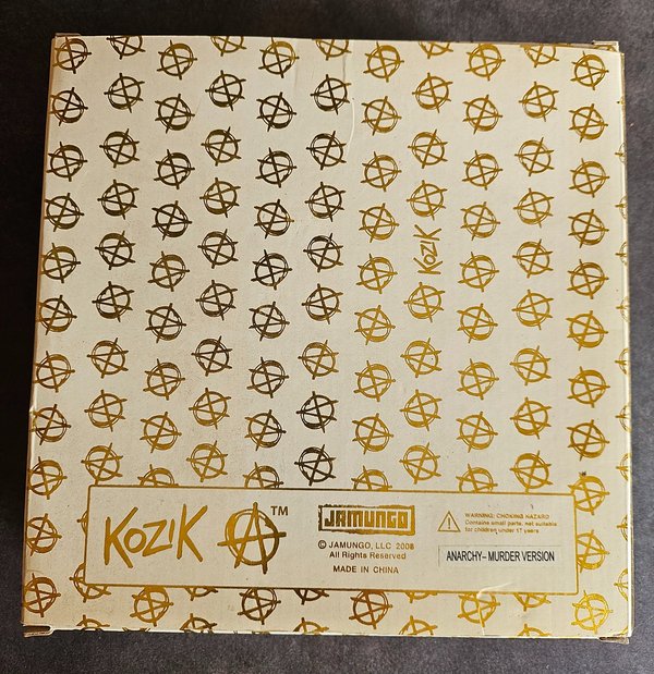 Kozik croix Anarchy Blanc et Sang - Edition limitée 500