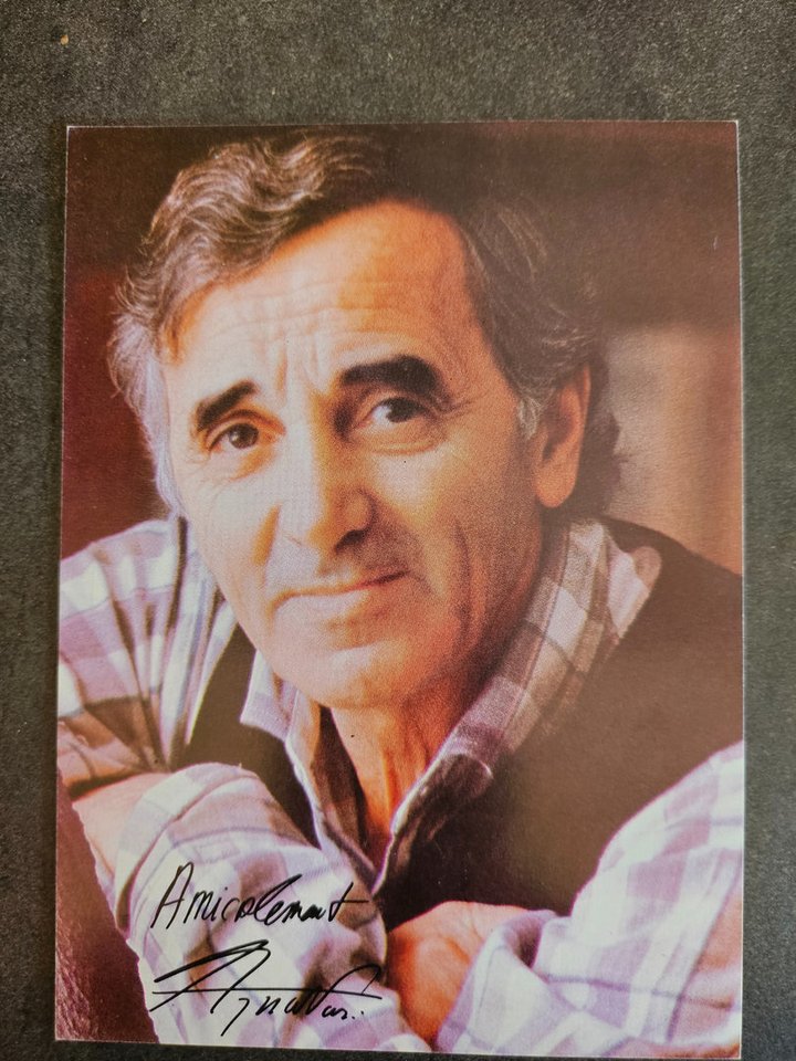 Autographe Charles Aznavour