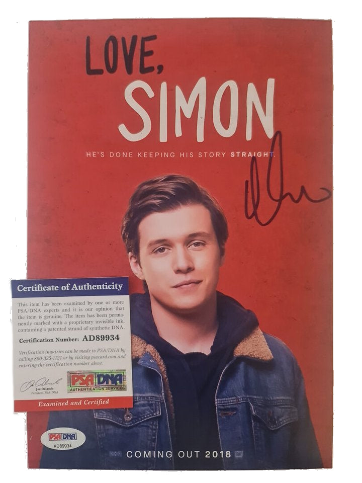 Love Simon autographe Nick Robinson PSA
