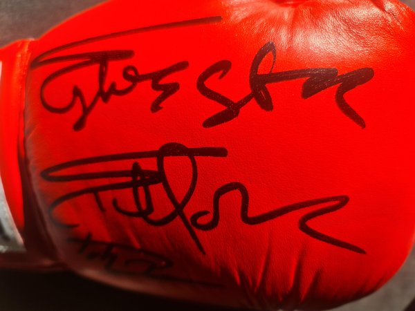 Gant de Rocky Balboa signé par Sylvester Stallone Dolf Lundgren Photo et COA
