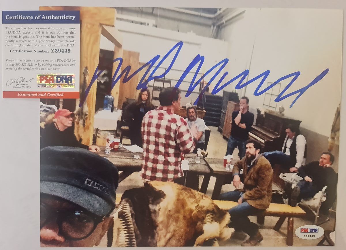 Autographe de Michael Madsen sur photo tournage Les 8 salopards Tarantino PSA