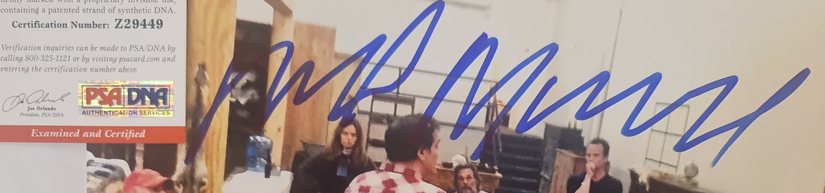 Autographe de Michael Madsen sur photo tournage Les 8 salopards Tarantino PSA