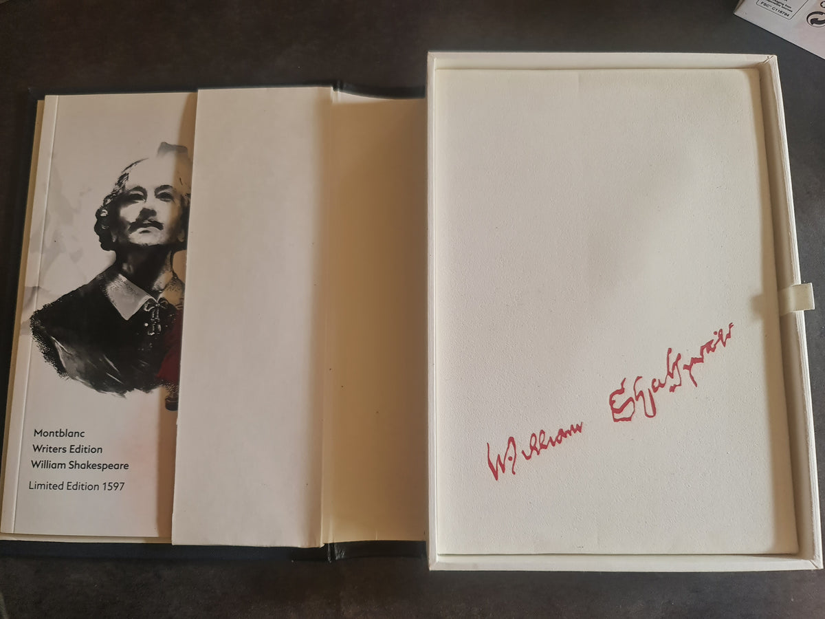Stylo plume Montblanc Writers William Shakespeare LE 1597