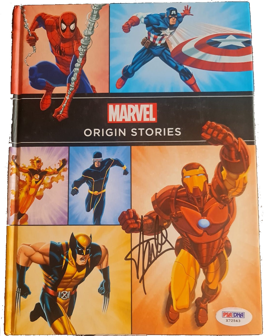 Livre Marvel avec autographe de Stanlee. Avengers X-Men