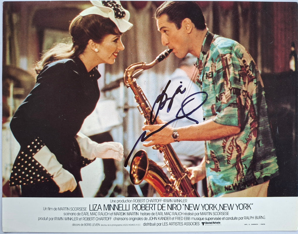 Liza Minelli autographe photo New York New York De Niro