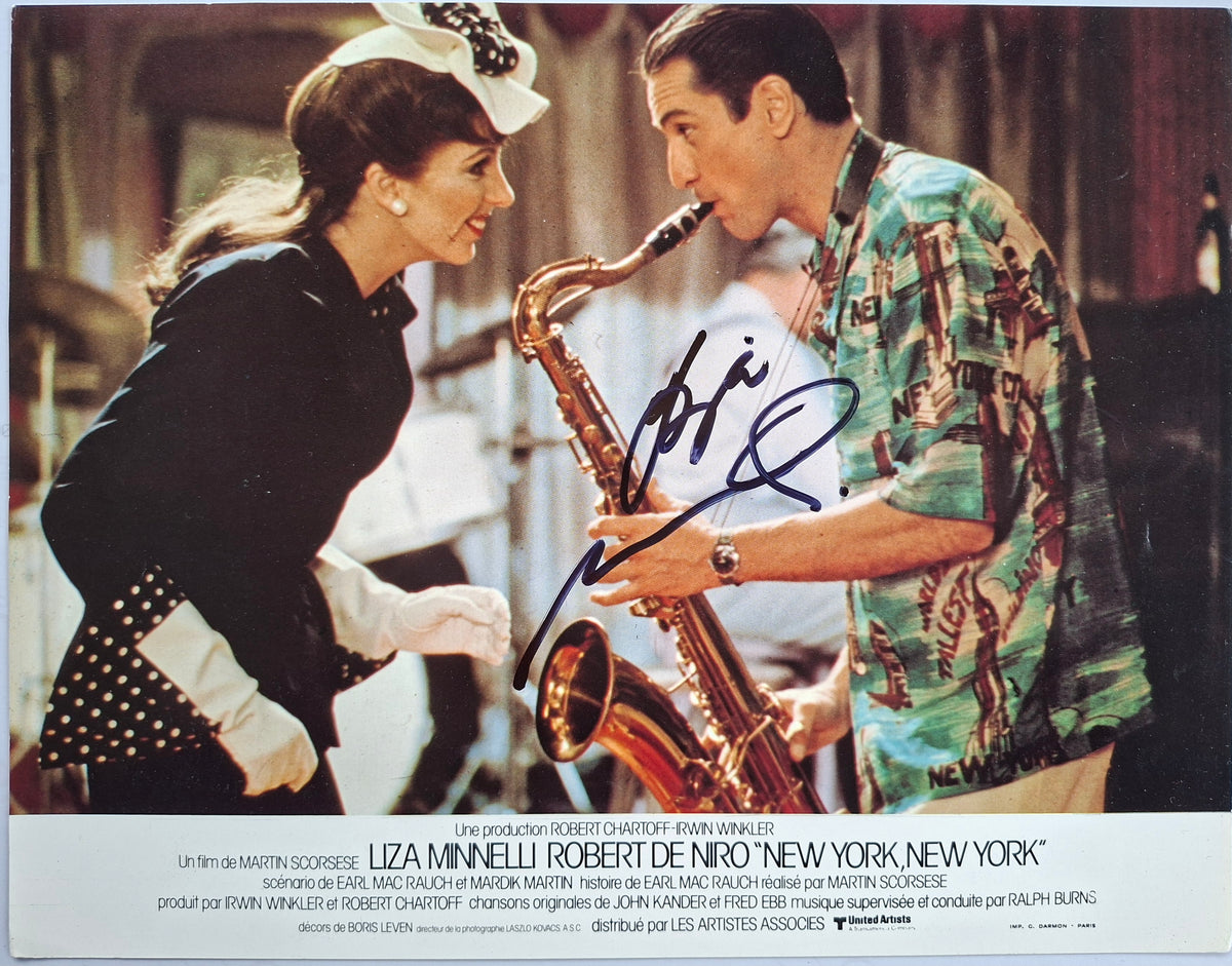 Liza Minelli autographe photo New York New York De Niro