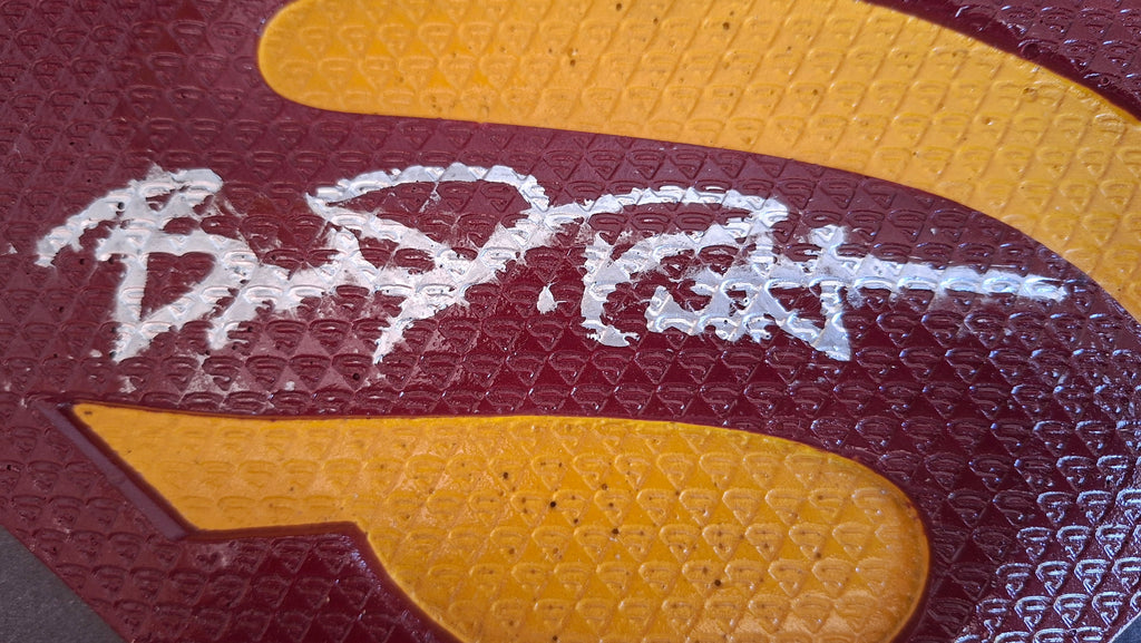 Emblème de Superman avec autographe de Brandon Routh - Celebrity Authentics