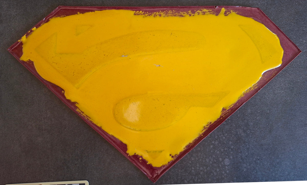 Emblème de Superman avec autographe de Brandon Routh - Celebrity Authentics