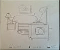 Le canapé Simpson ! Croquis original Les Simpson utilisé pour la production du dessin animé 4