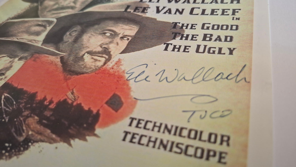 Le Bon, la Brute et le Truand photo signée par Eli Wallach