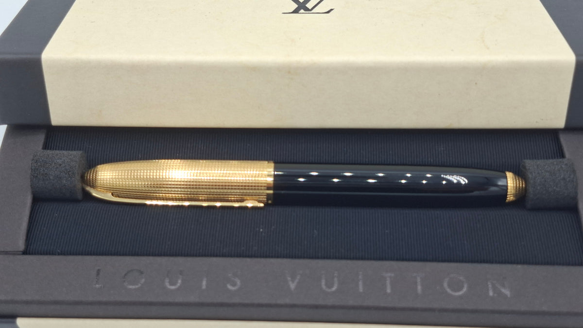 Stylo bille Louis Vuitton Doc Lac noir et or