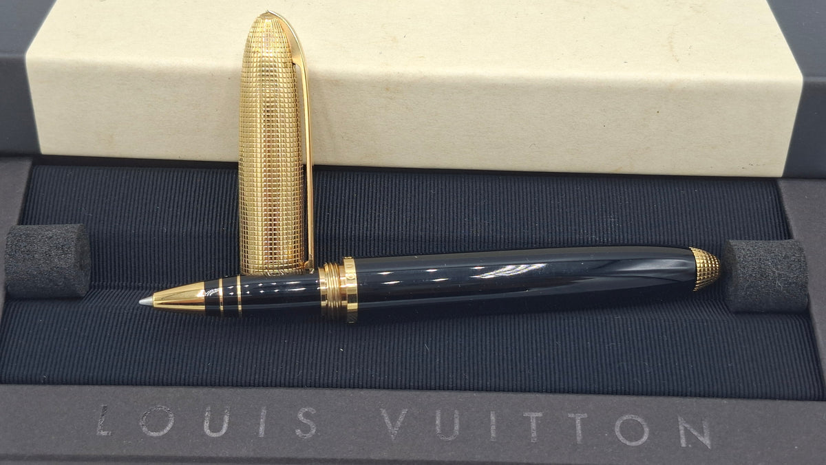 Stylo bille Louis Vuitton Doc Lac noir et or