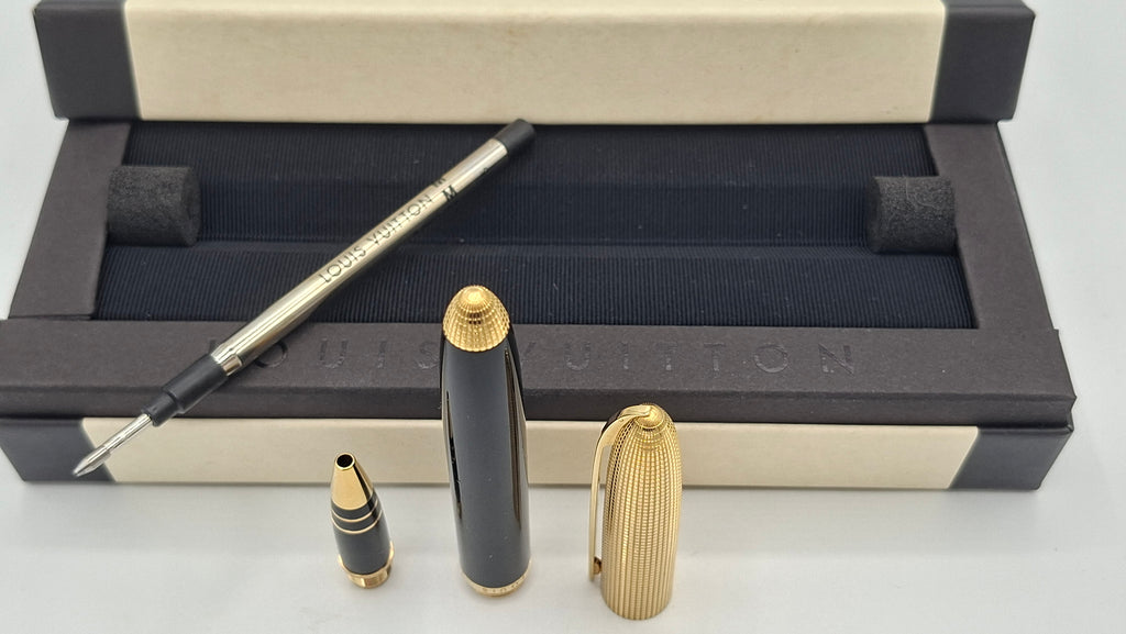 Stylo bille Louis Vuitton Doc Lac noir et or
