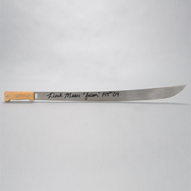 Friday the 13th Machete signed by Derek Mears