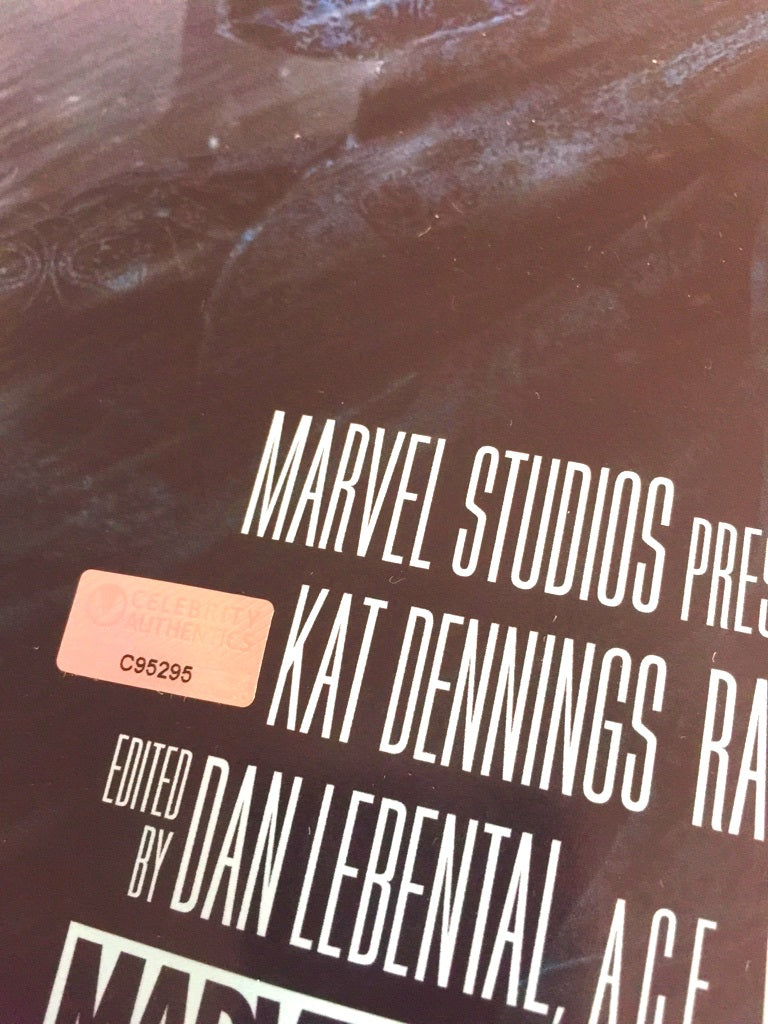 Affiche 101x68 THOR signée Hemsworth et Hiddleston Marvel Avengers