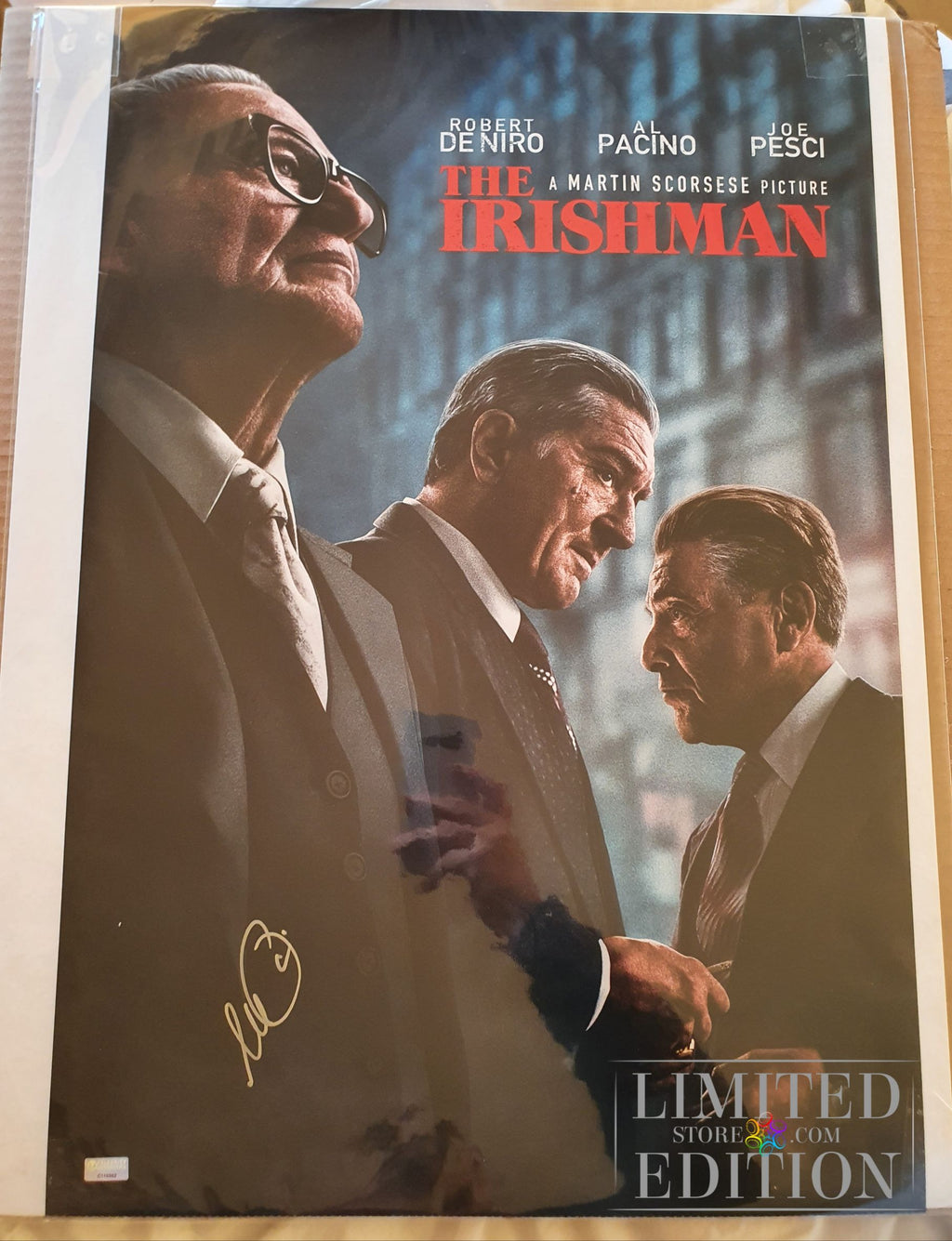 Affiche de The Irishman signée par Al Pacino