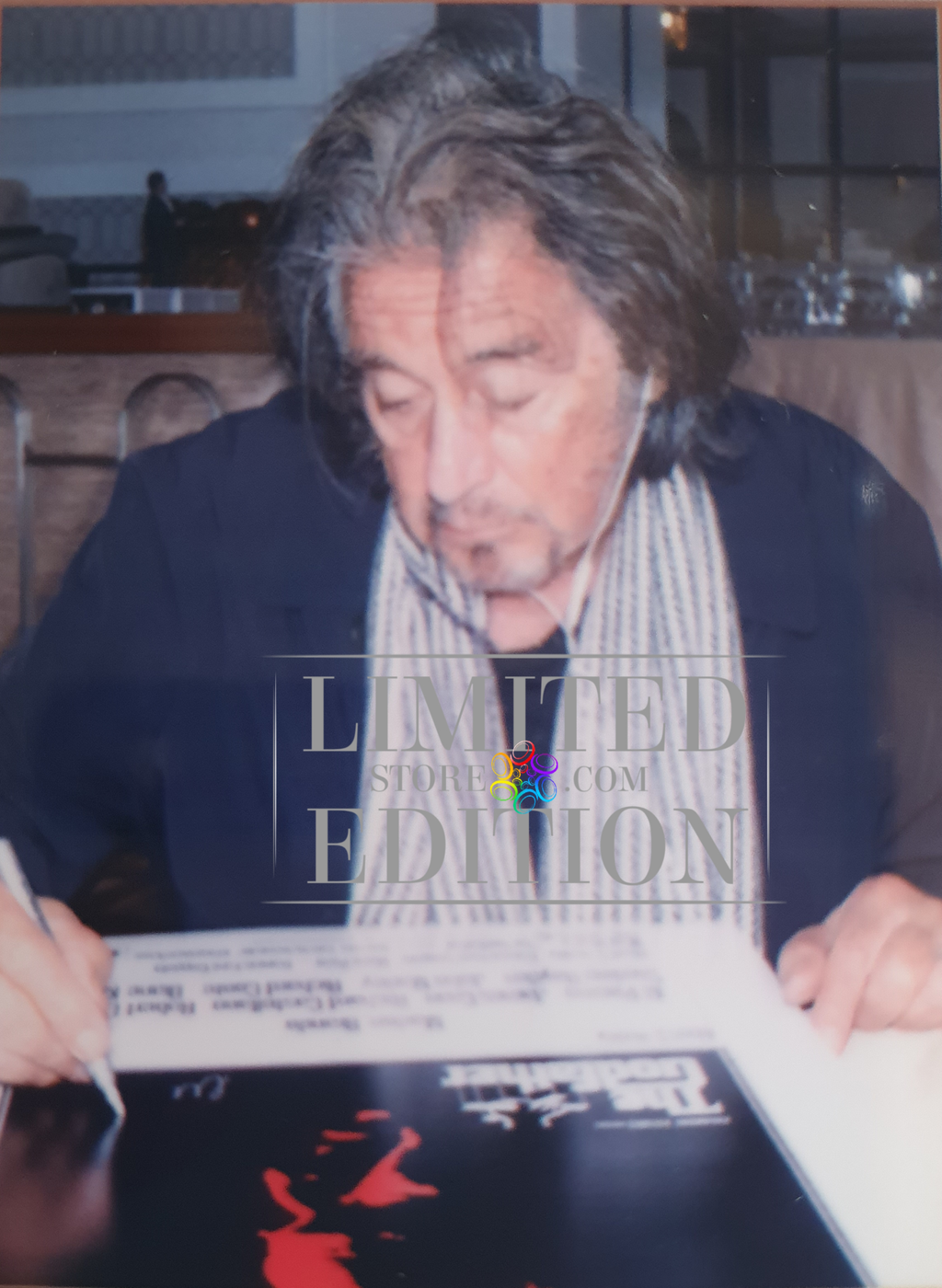Autographe Al Pacino affiche The Godfather (Le Parrain)