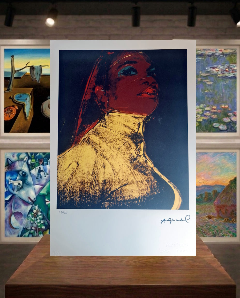 Sérigraphie édition limitée 53/100 Andy Warhol série Ladies and Gentlemen 1975