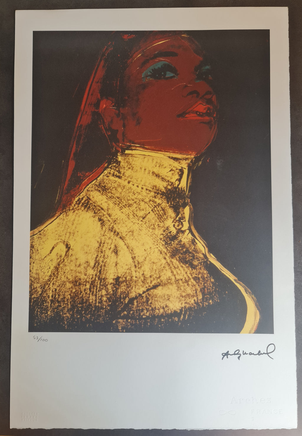 Sérigraphie édition limitée 53/100 Andy Warhol série Ladies and Gentlemen 1975