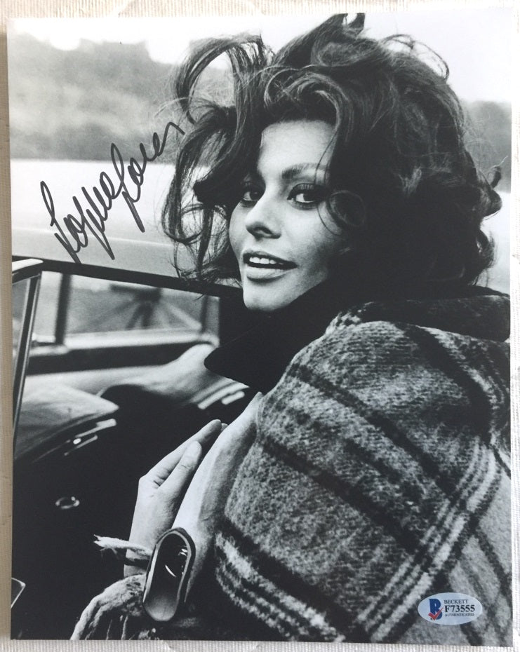 Photo 20x25 SOPHIA LOREN autographe