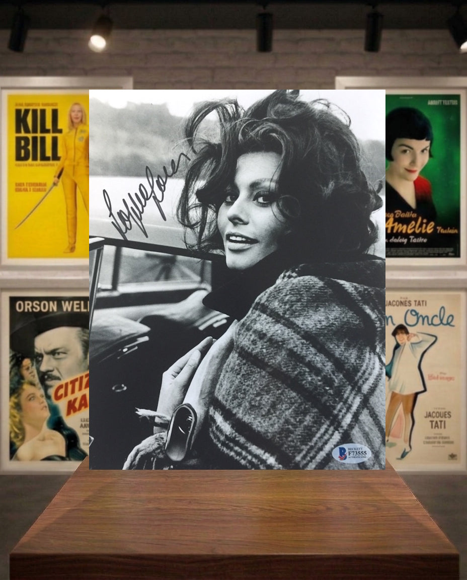 Photo 20x25 SOPHIA LOREN autographe