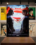 Affiche Batman vs Superman signé par Gal Gadot et Ray Fisher