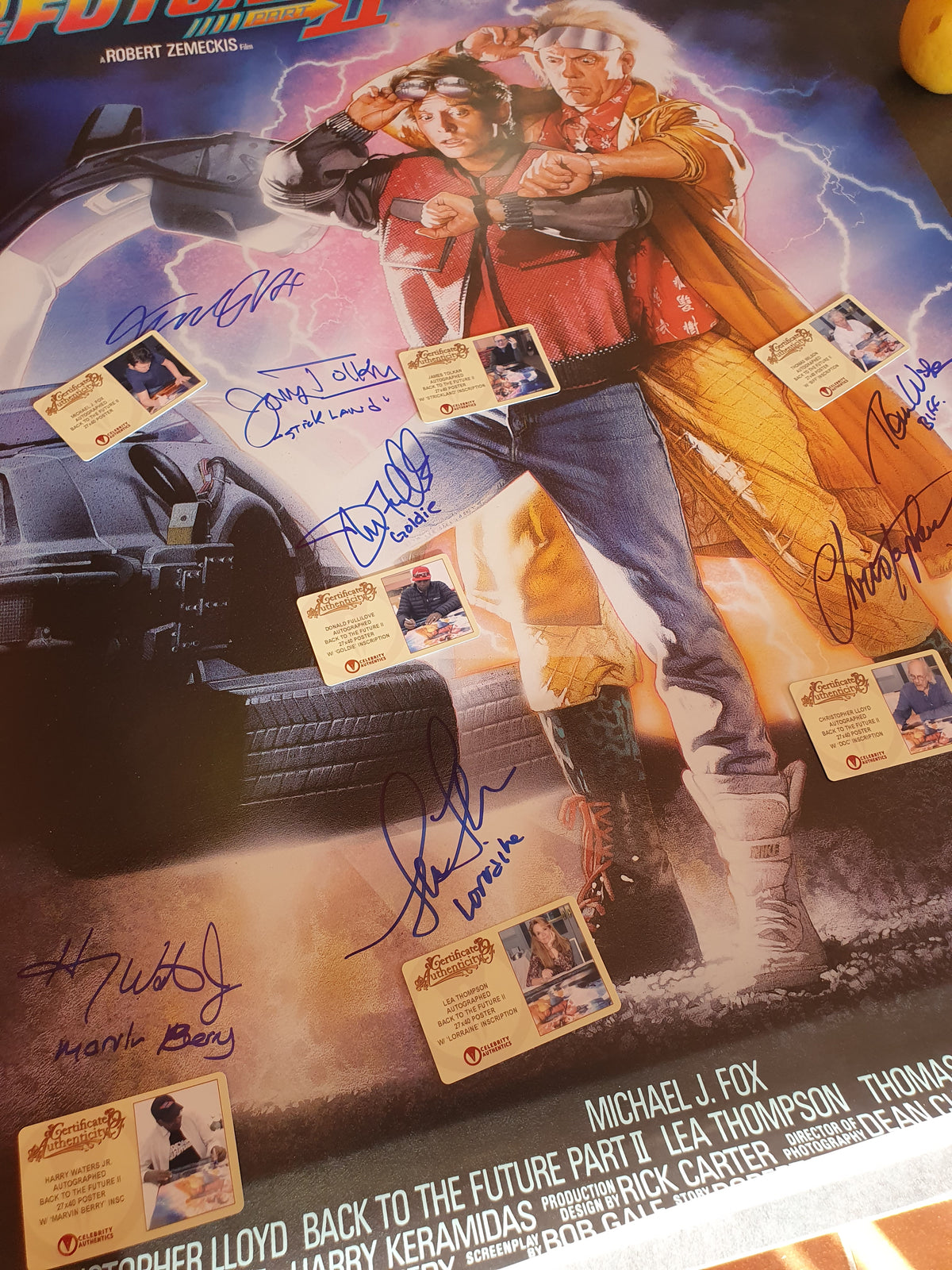 Retour vers le Futur - Poster XL signé 7 fois