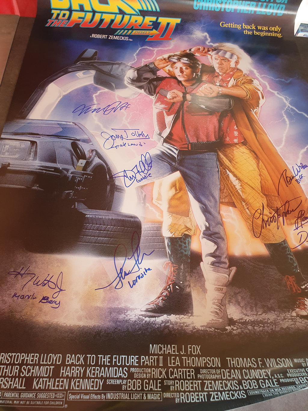 Retour vers le Futur - Poster XL signé 7 fois