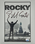 Mini poster de Rocky signé par le compositeur du thème musical du film Bill Conti. Beckett