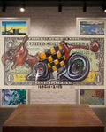Billet $1 de l'artiste 1305iO Street art