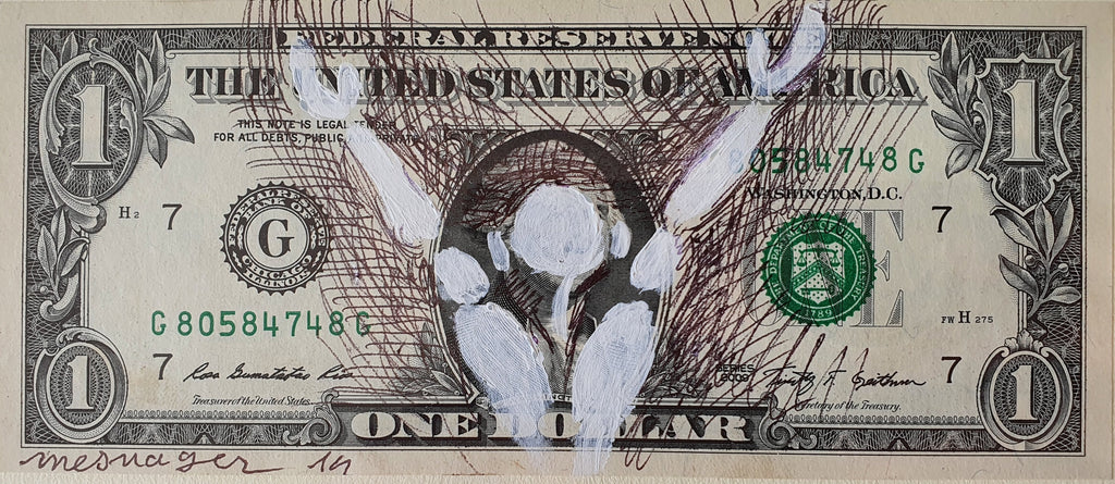 Billet $1 de l'artiste Jérôme Mesnager 2014